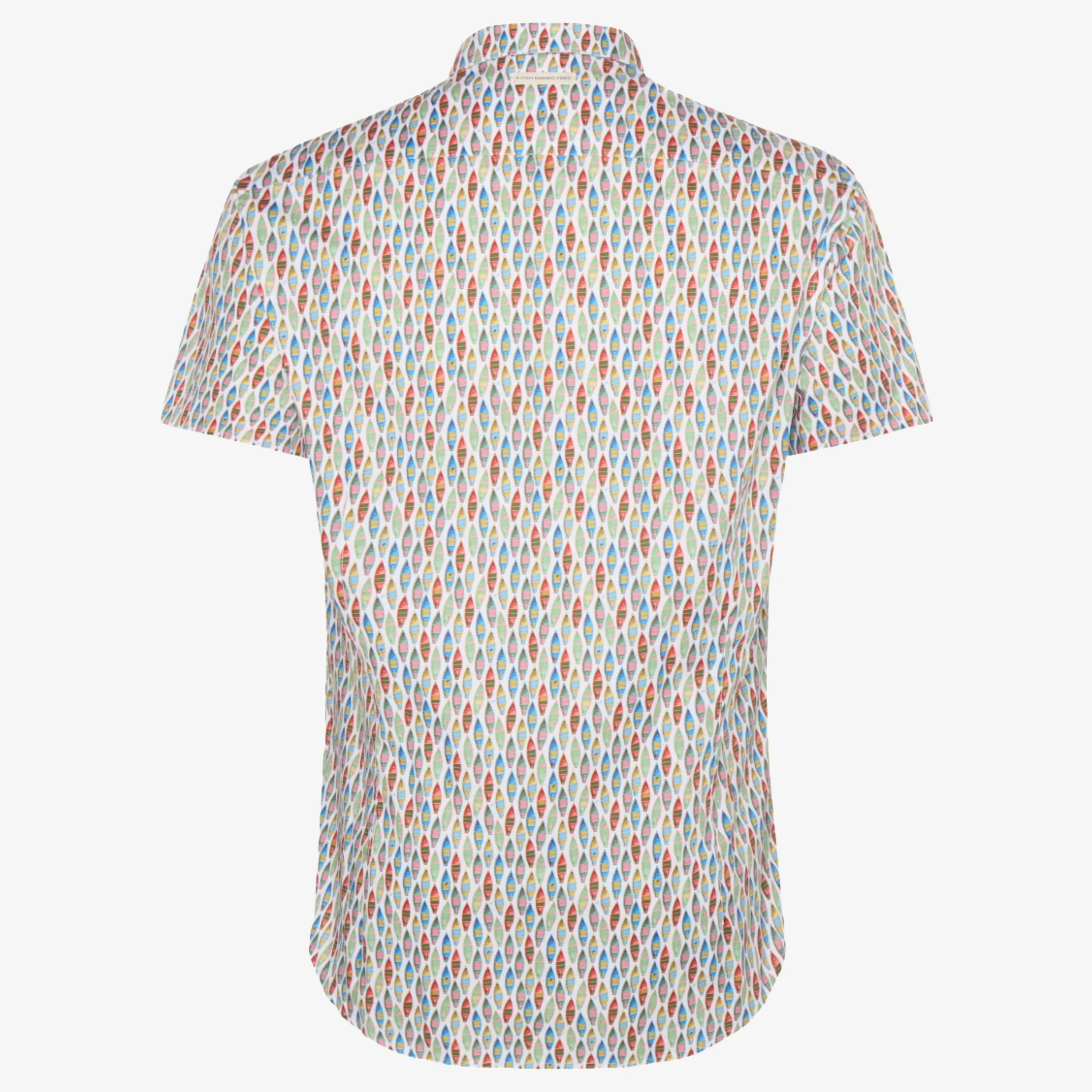 A Fish Named Fred Boat Short Sleeve Shirt - Green