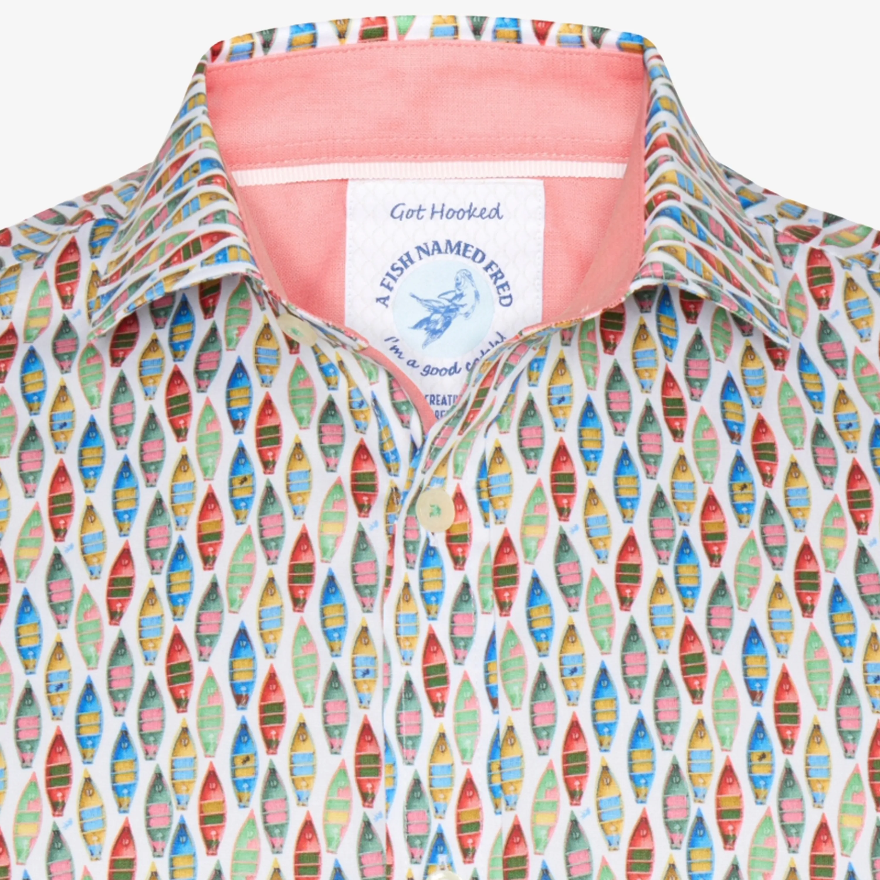 A Fish Named Fred Boat Short Sleeve Shirt - Green