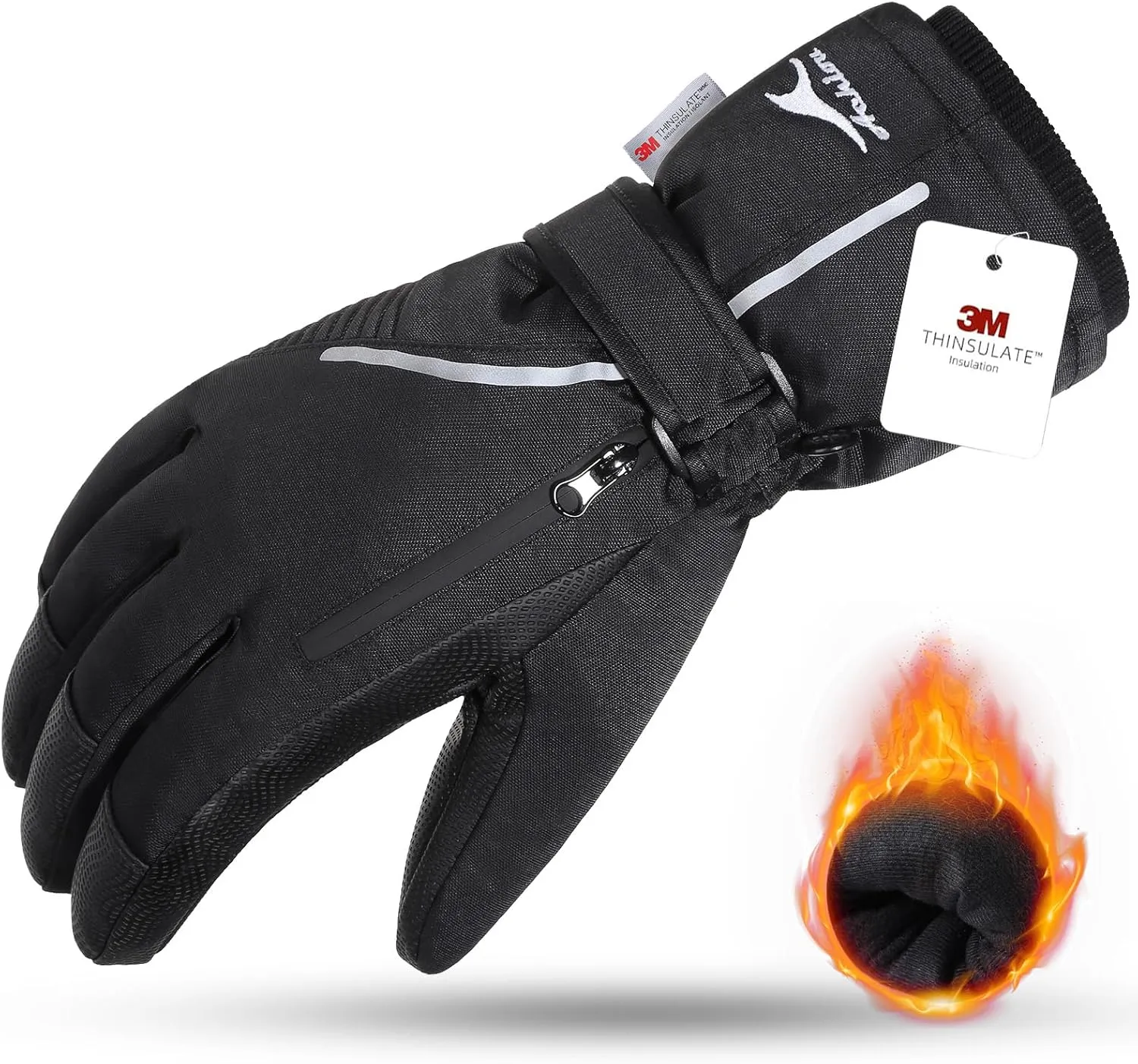 Achiou Waterproof Ski Snow Gloves with Touchscreen - Stay Warm!