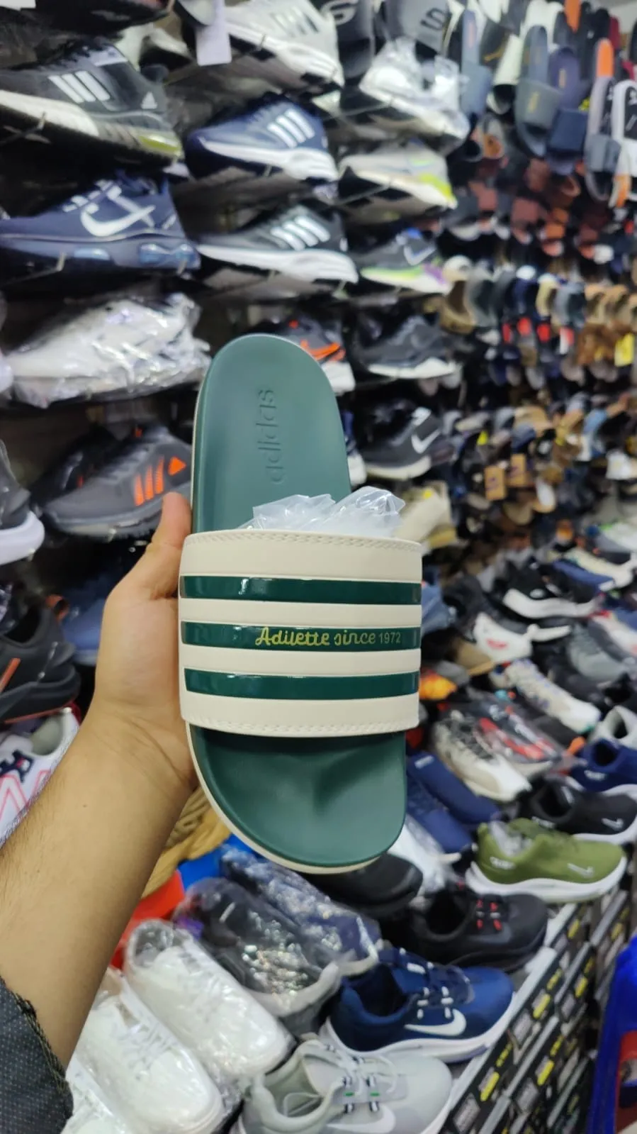 Adid - Striped Slippers