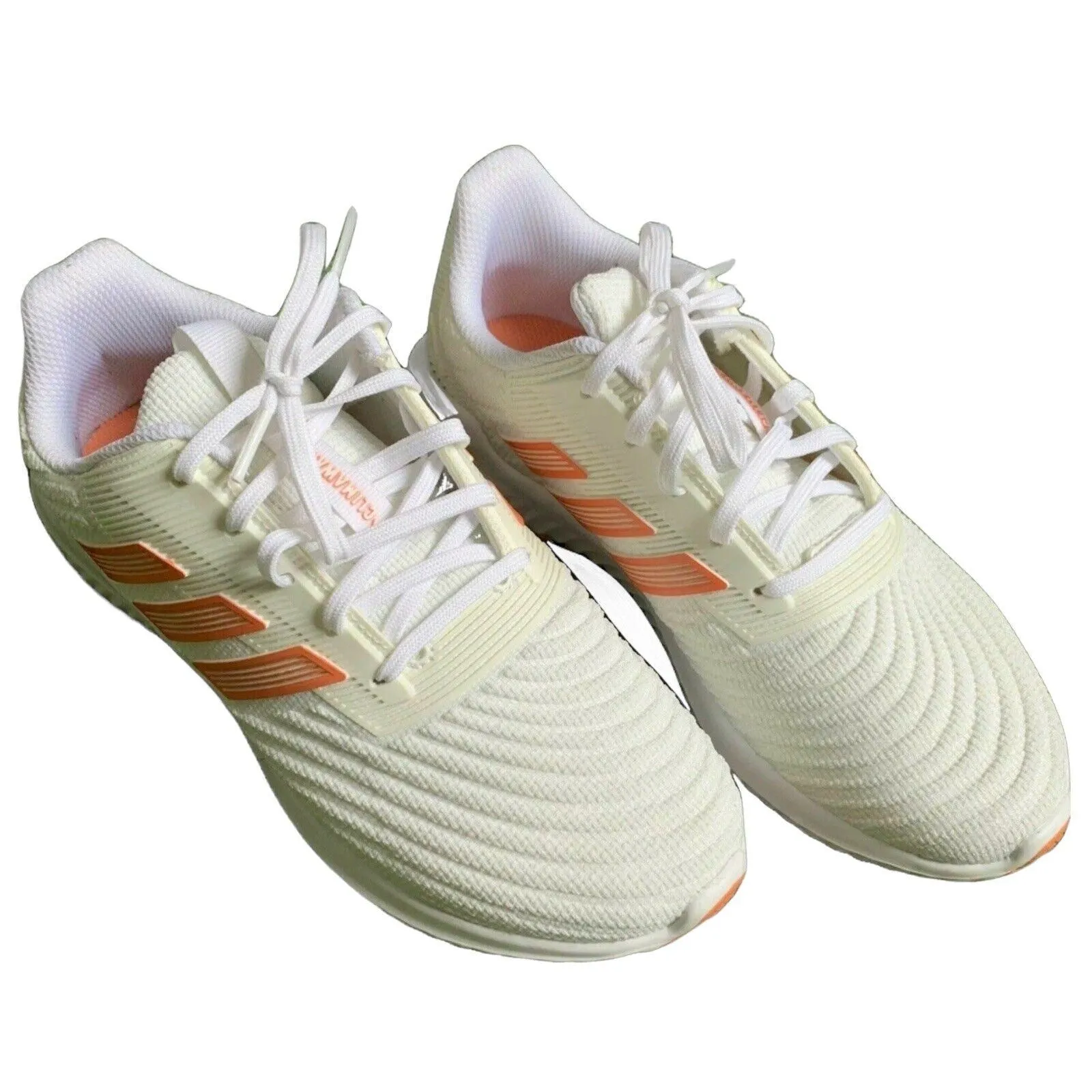 adidas Womens Sneakers Size US 6.5 Orange & Off-White Like New