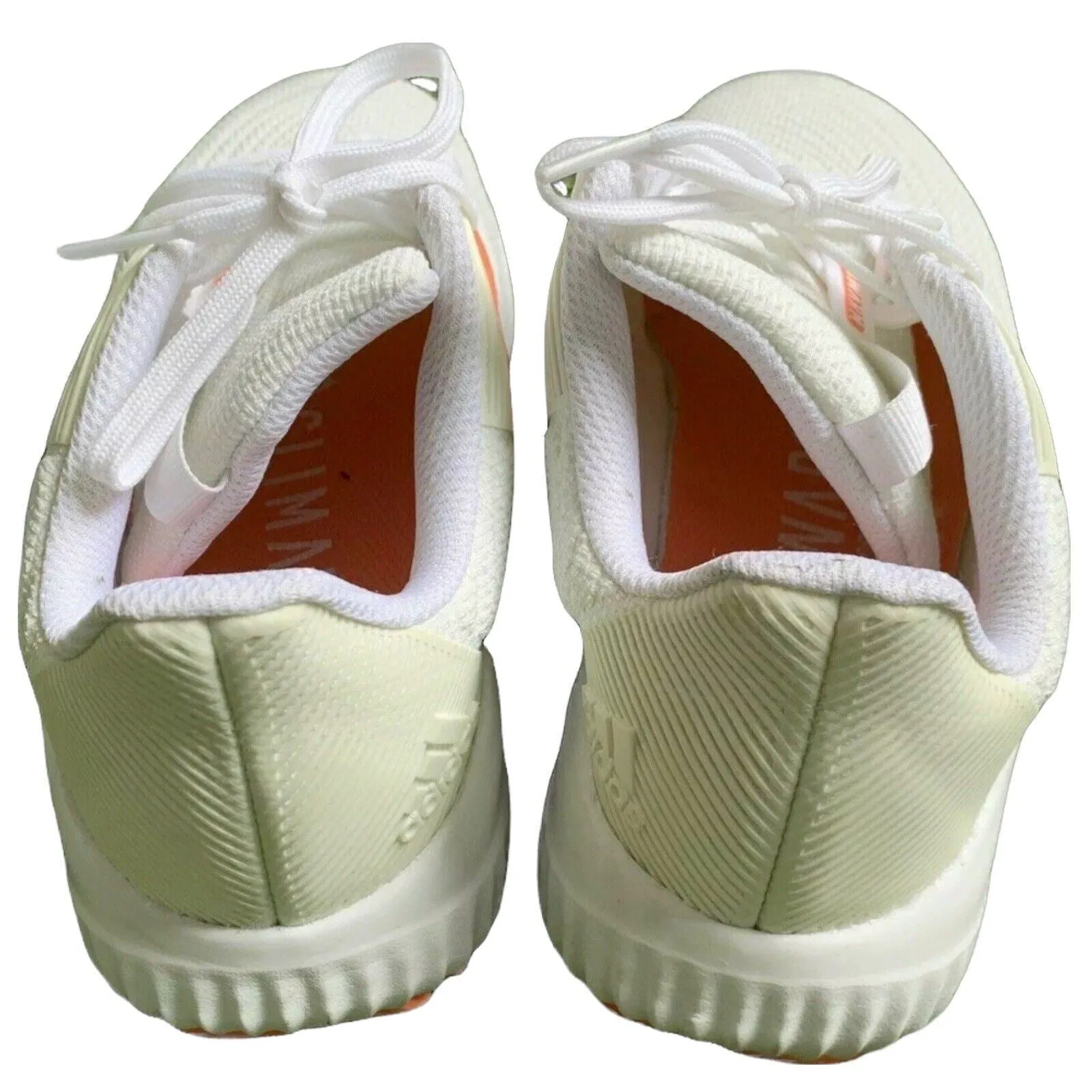 adidas Womens Sneakers Size US 6.5 Orange & Off-White Like New