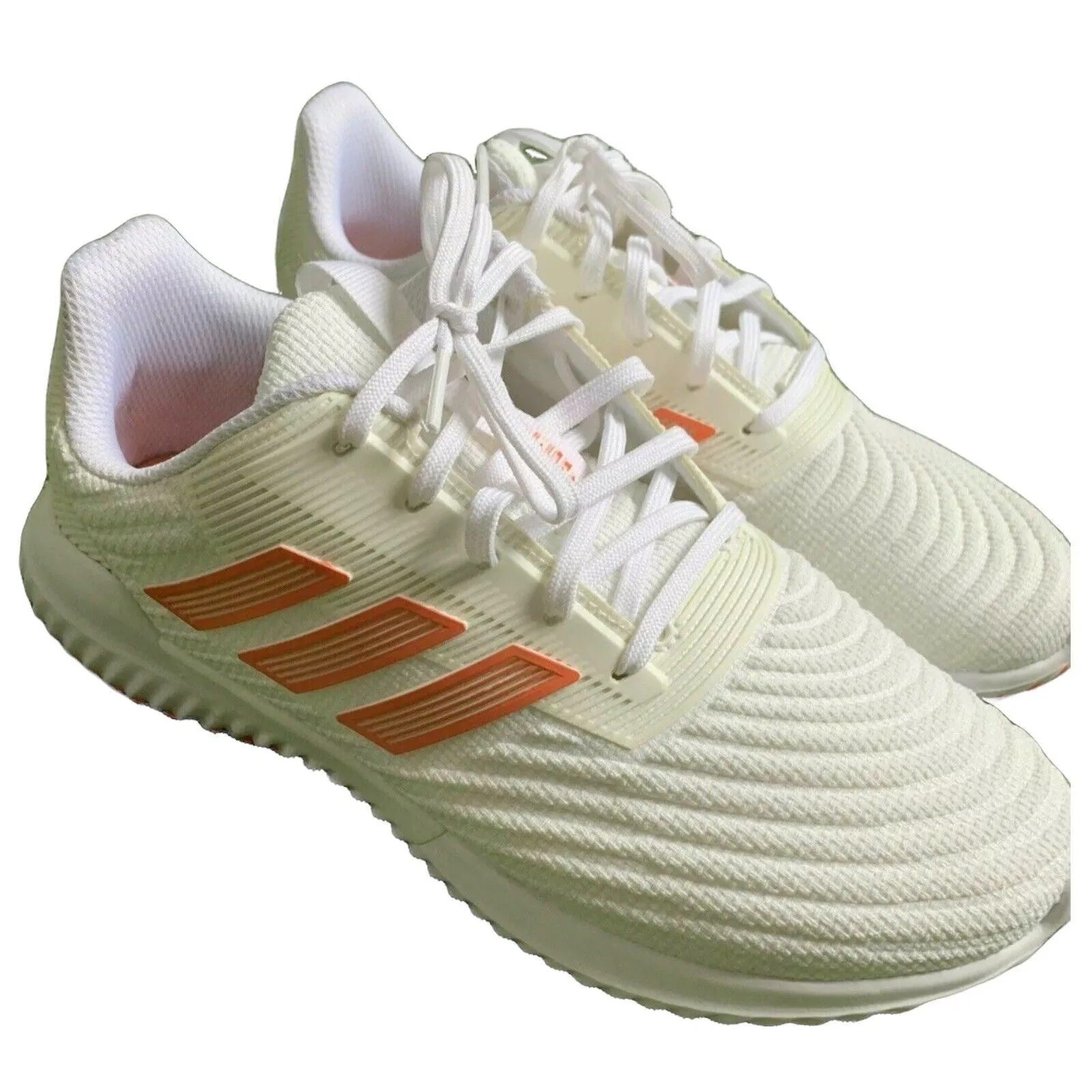 adidas Womens Sneakers Size US 6.5 Orange & Off-White Like New