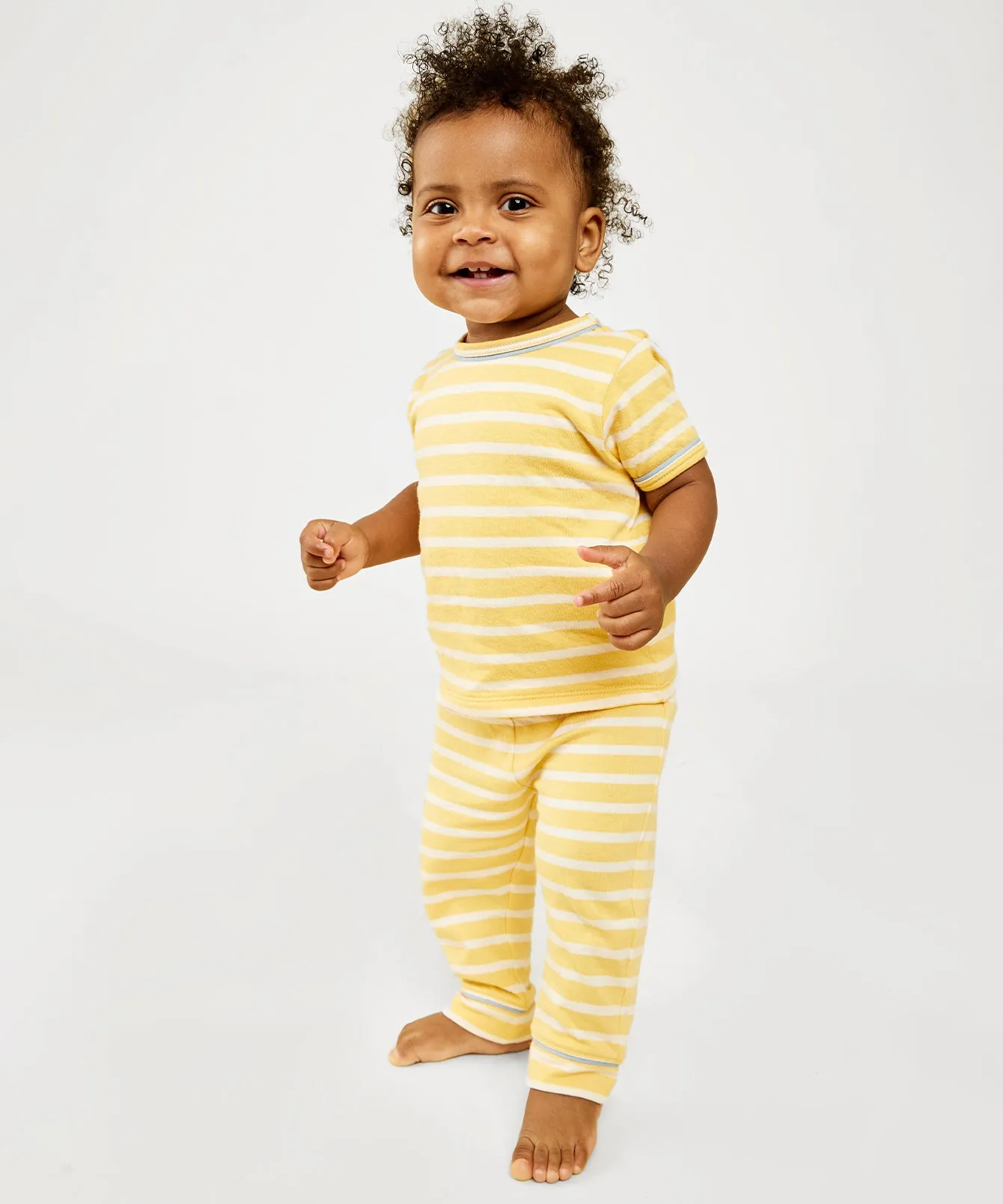 Andy Baby Legging, Yellow Stripe