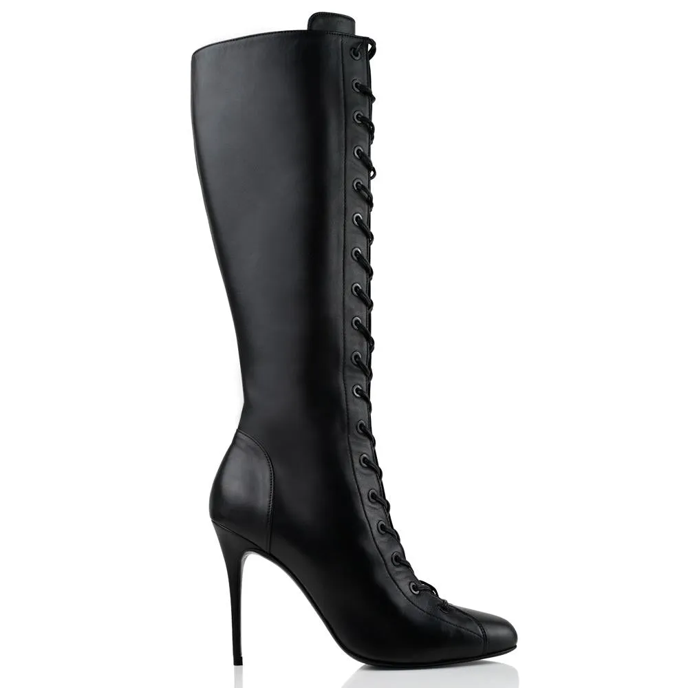 Bandit Thigh-High Boots 120 Mm Black Matt Leather