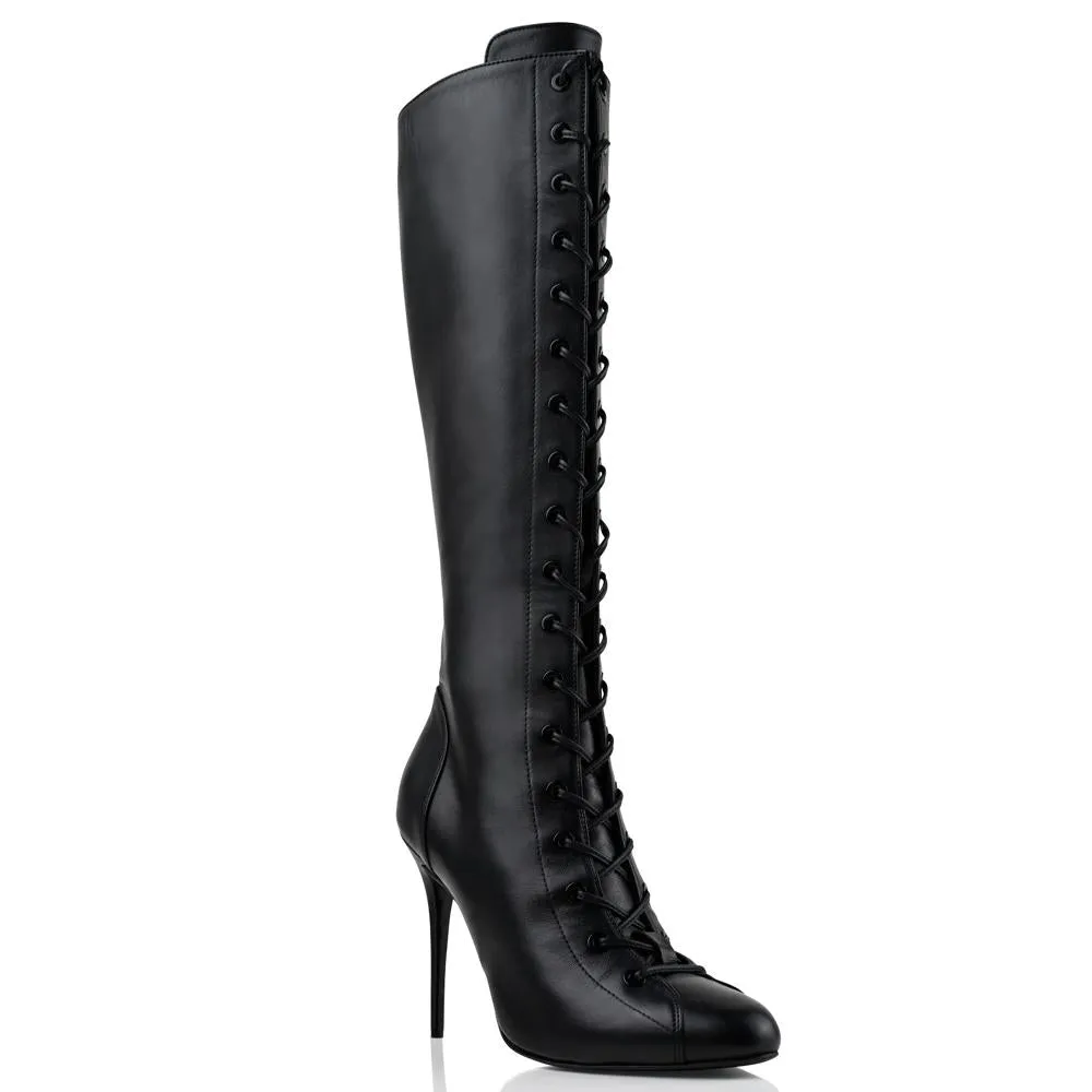 Bandit Thigh-High Boots 120 Mm Black Matt Leather