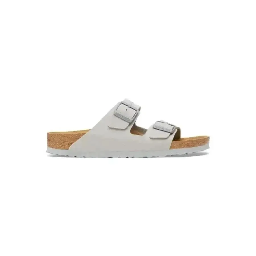 Birkenstock Men Sandals in Grey with Buckle Detailing Size 4