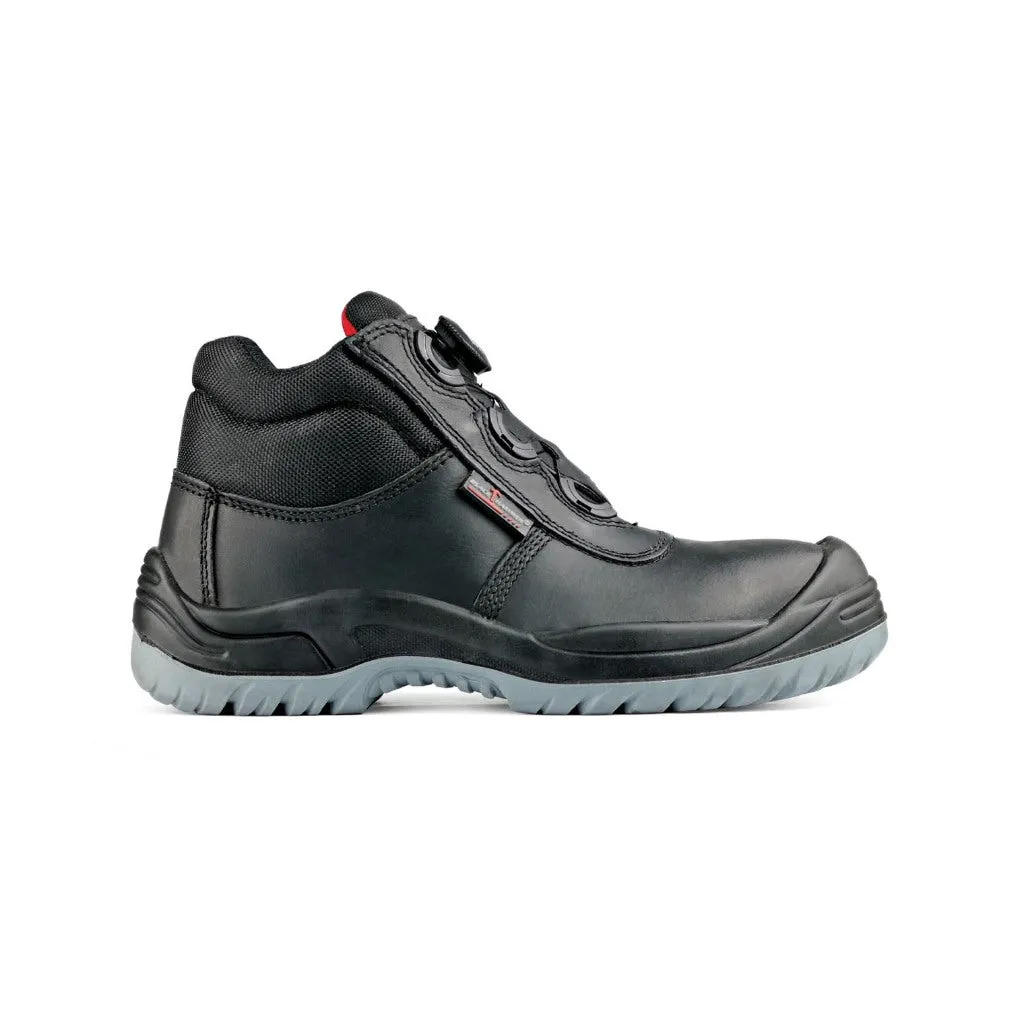 Black Hammer Men Mid Cut with Fastlock Safety Shoe BH-1509-BI
