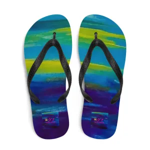 Blue Wave Flip-Flops