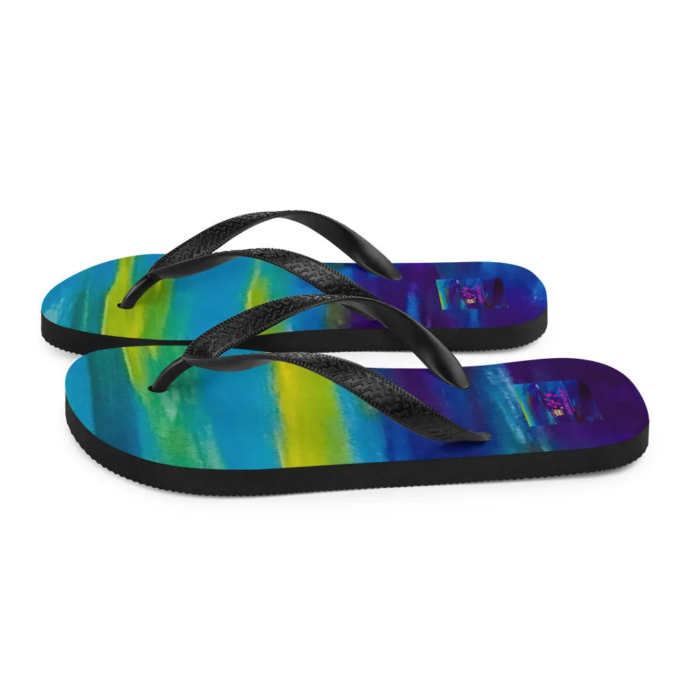 Blue Wave Flip-Flops