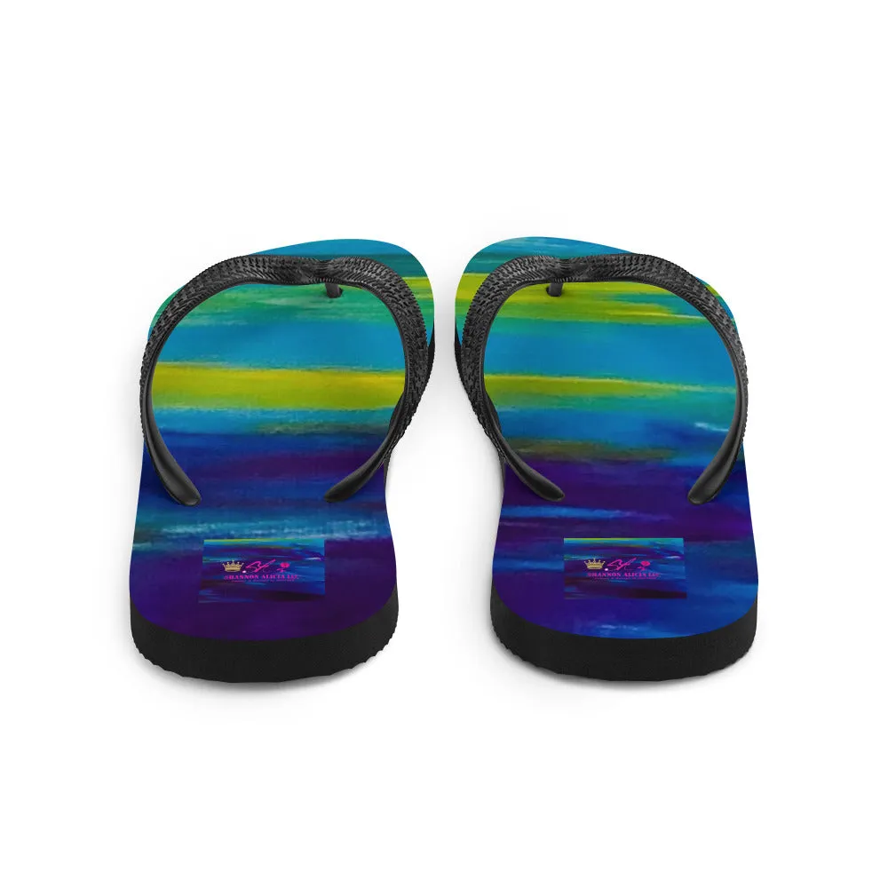 Blue Wave Flip-Flops