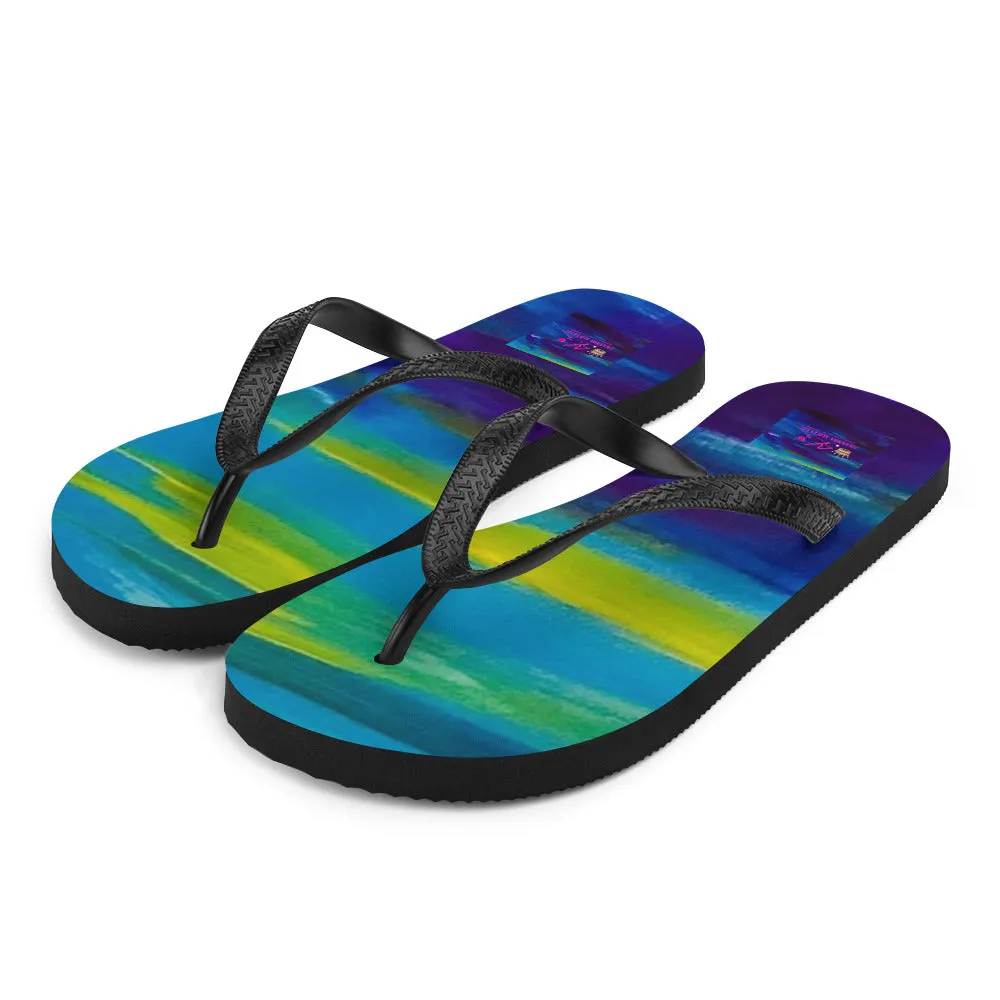 Blue Wave Flip-Flops