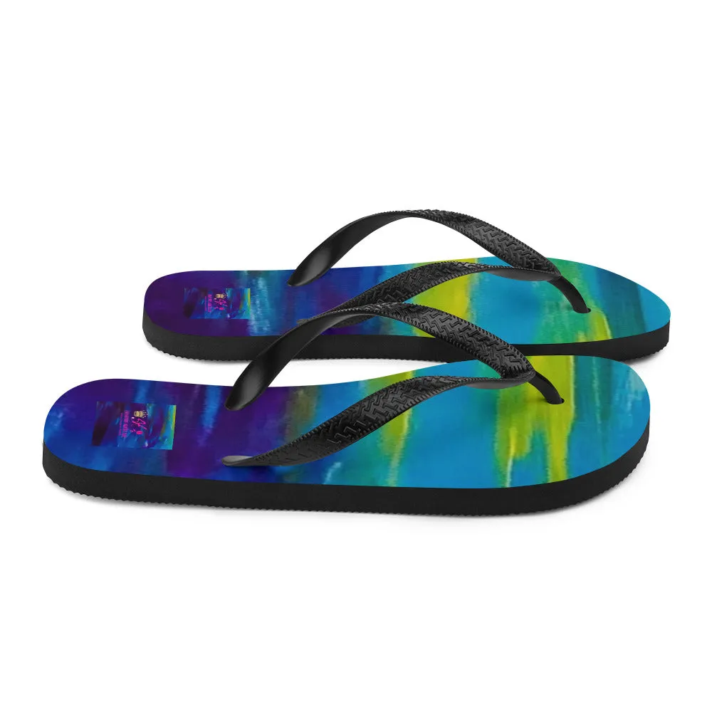 Blue Wave Flip-Flops