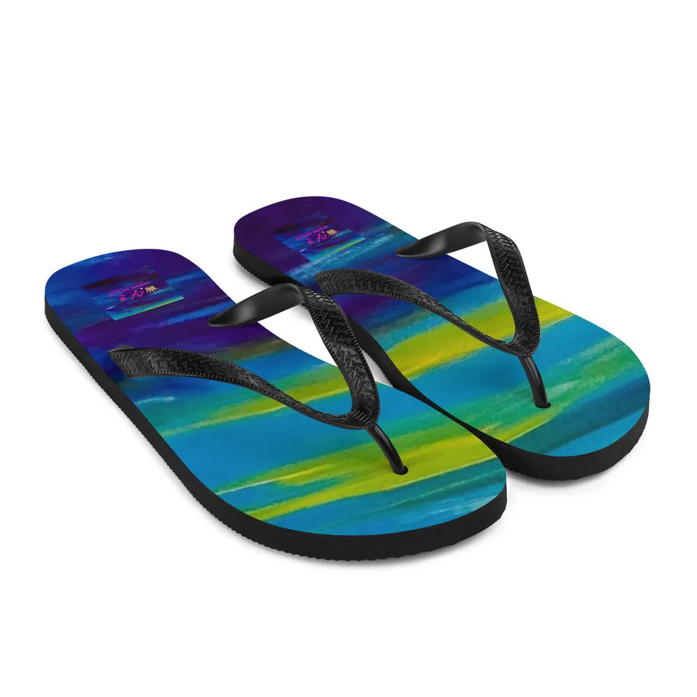 Blue Wave Flip-Flops