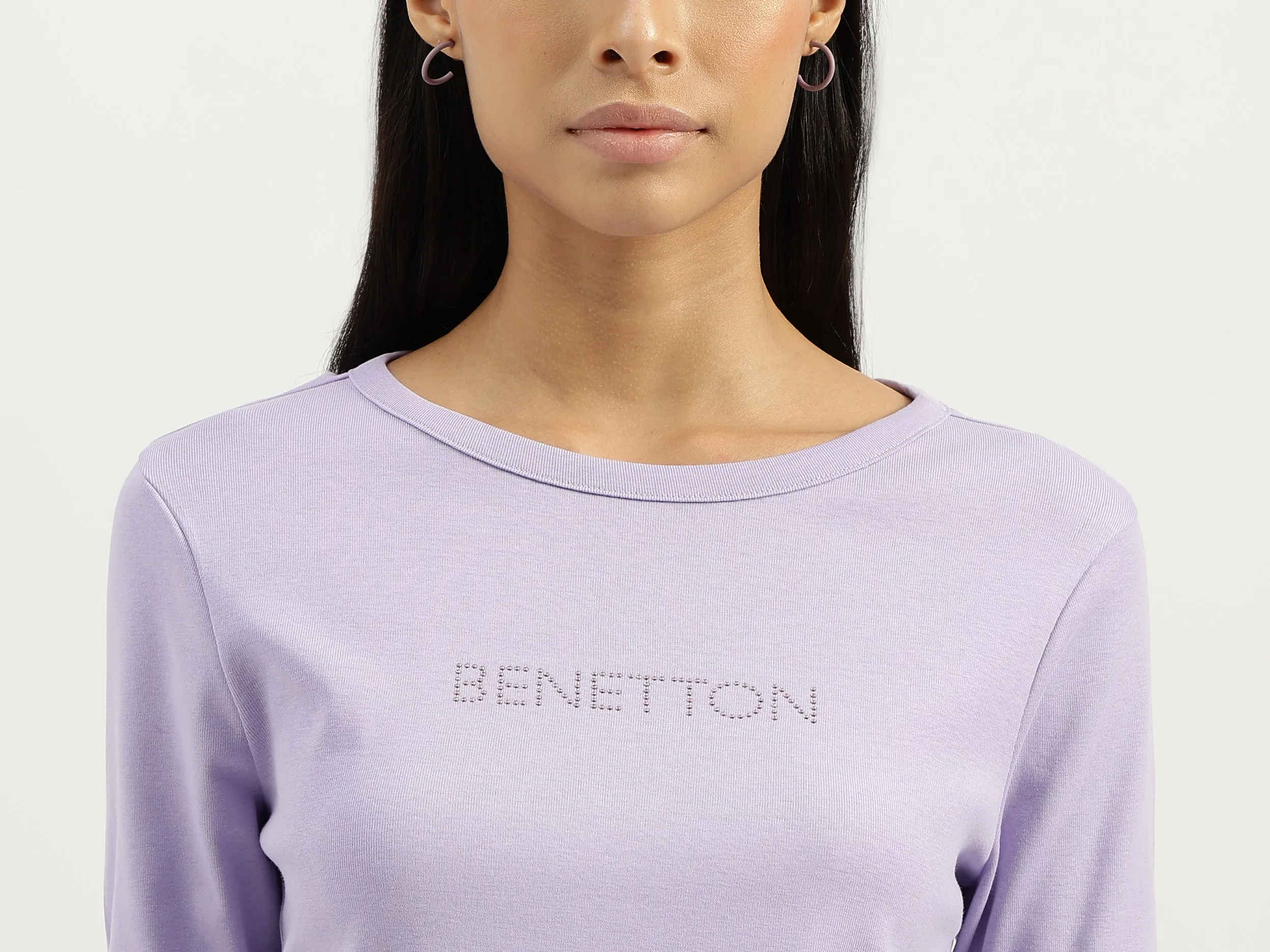 Boat Neck Solid Tshirt