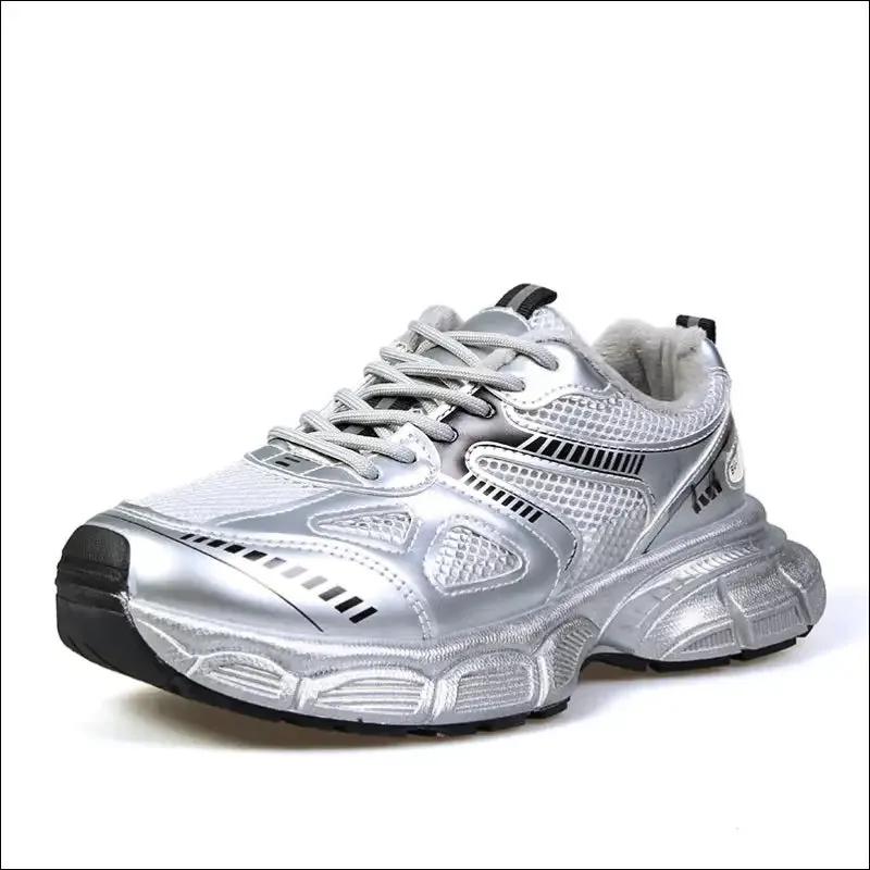 Chic Lace Up Platform Athletic Shoes