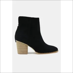 Chic Suede Point Toe Ankle Booties
