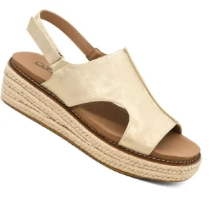 Corky's Gold Metallic Sandal