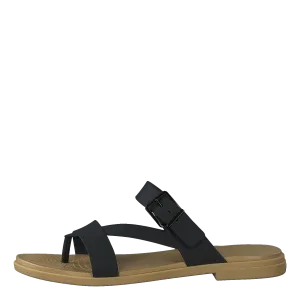 Crocs Tulum Toe Post Sandal W Black/tan
