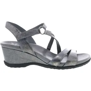 Dansko Women's Addyson Pewter Metallic Distressed 1611970200