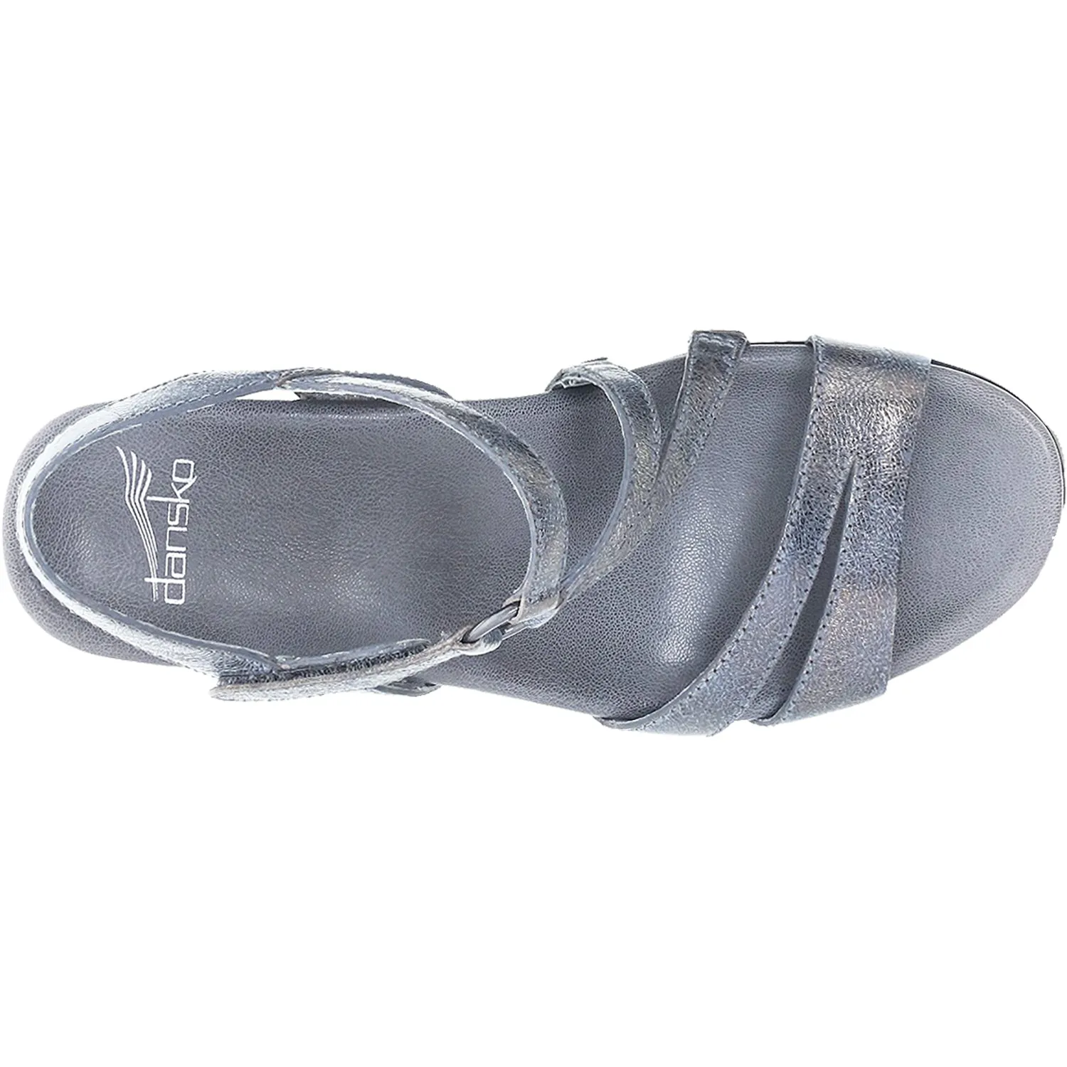 Dansko Women's Addyson Pewter Metallic Distressed 1611970200