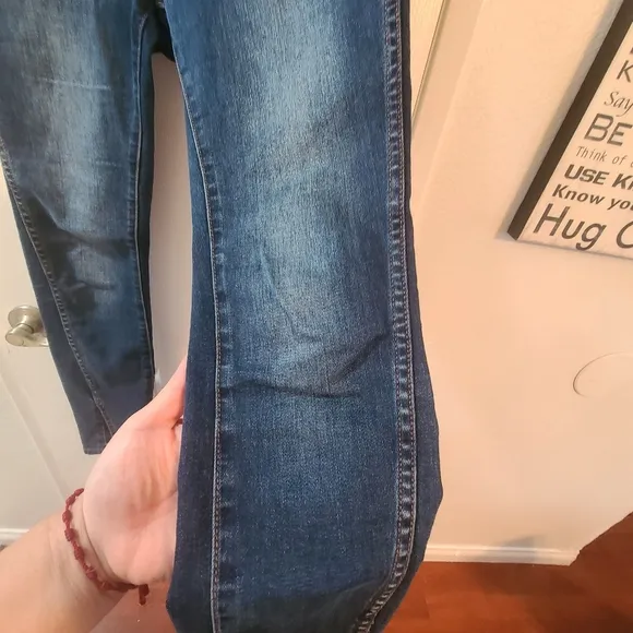 Dark Blue Denim Jeans Pilcro Antropologie