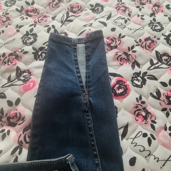 Dark Blue Denim Jeans Pilcro Antropologie