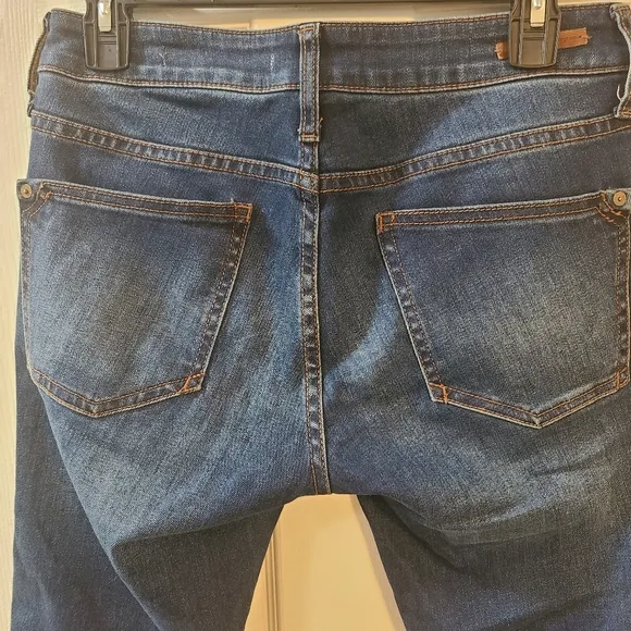 Dark Blue Denim Jeans Pilcro Antropologie