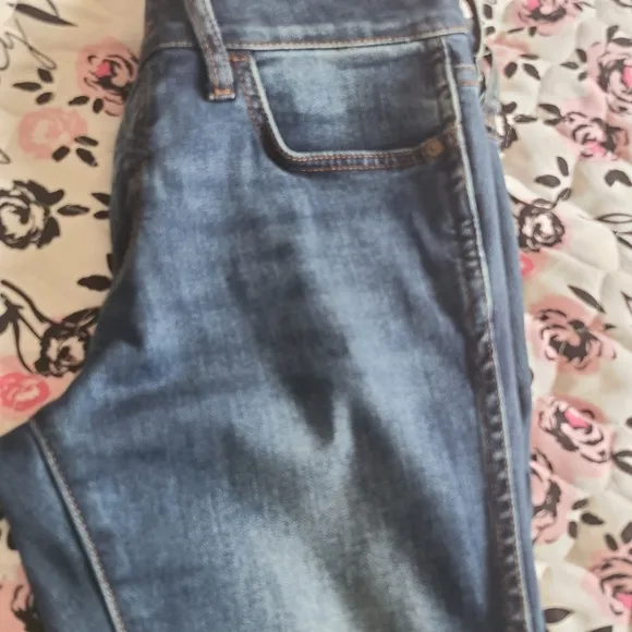 Dark Blue Denim Jeans Pilcro Antropologie