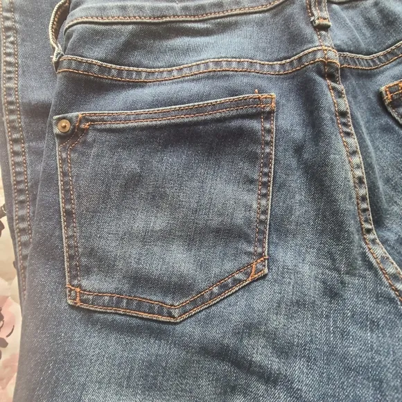 Dark Blue Denim Jeans Pilcro Antropologie