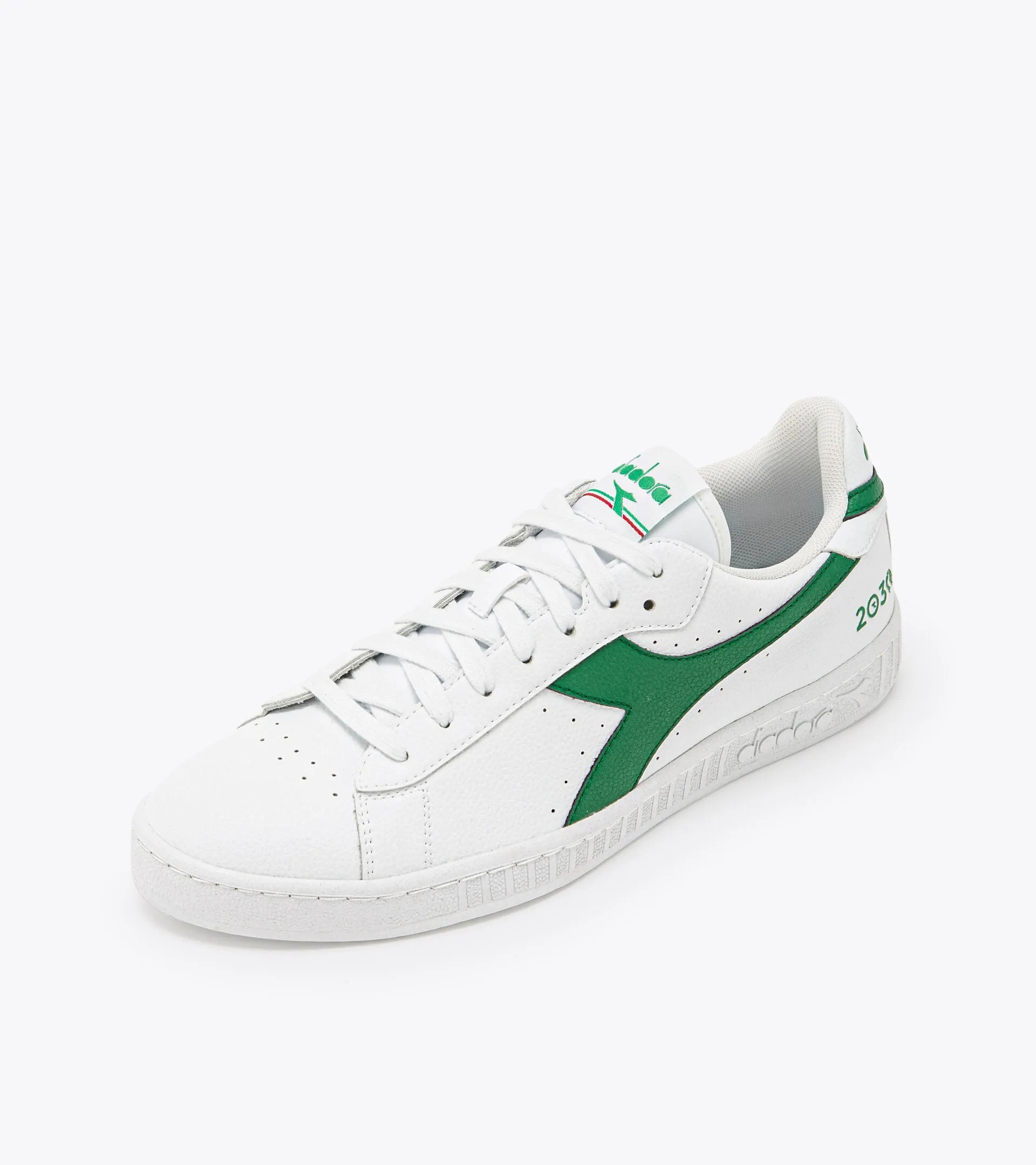 Diadora Game Low Trainers White/Green