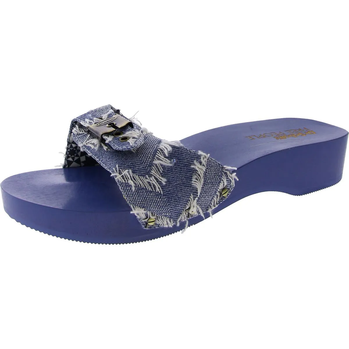 Dr. Scholl's Shoes Womens Original Buckle Slide Wedge Sandals