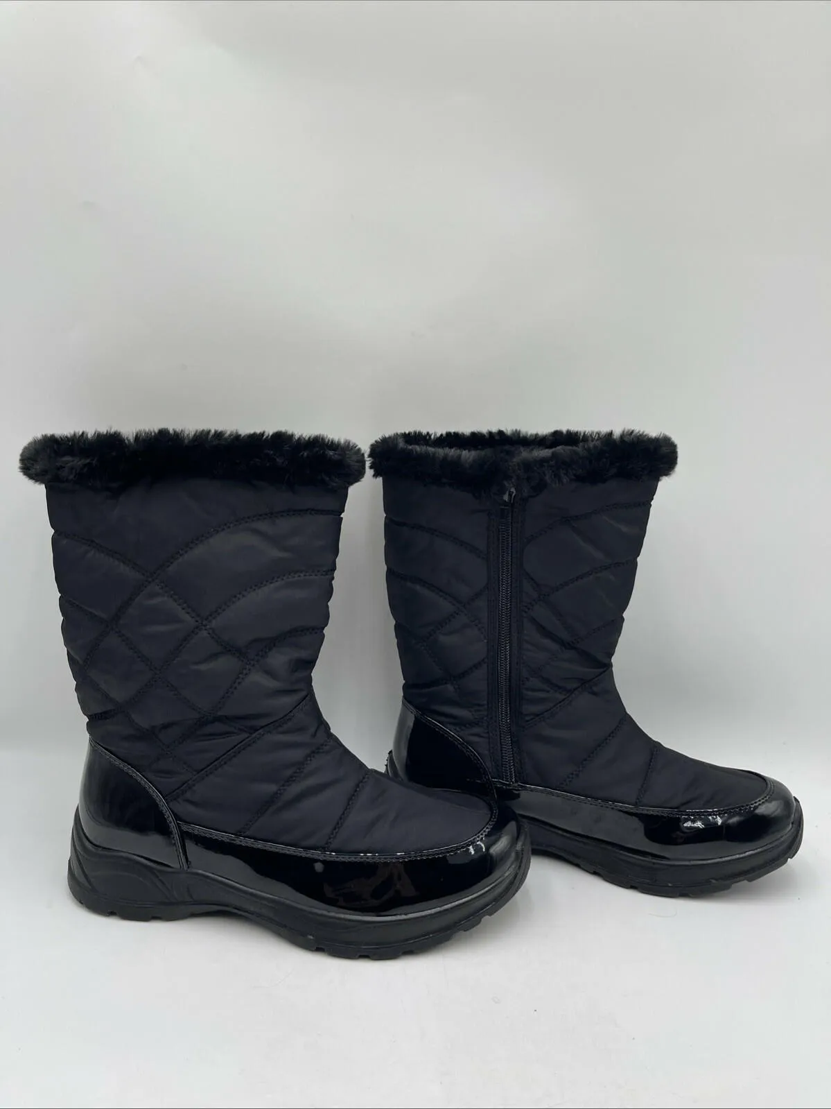 Easy Dry by Easy Street Waterproof Weather Boots Black Size 8.5M - Very Good