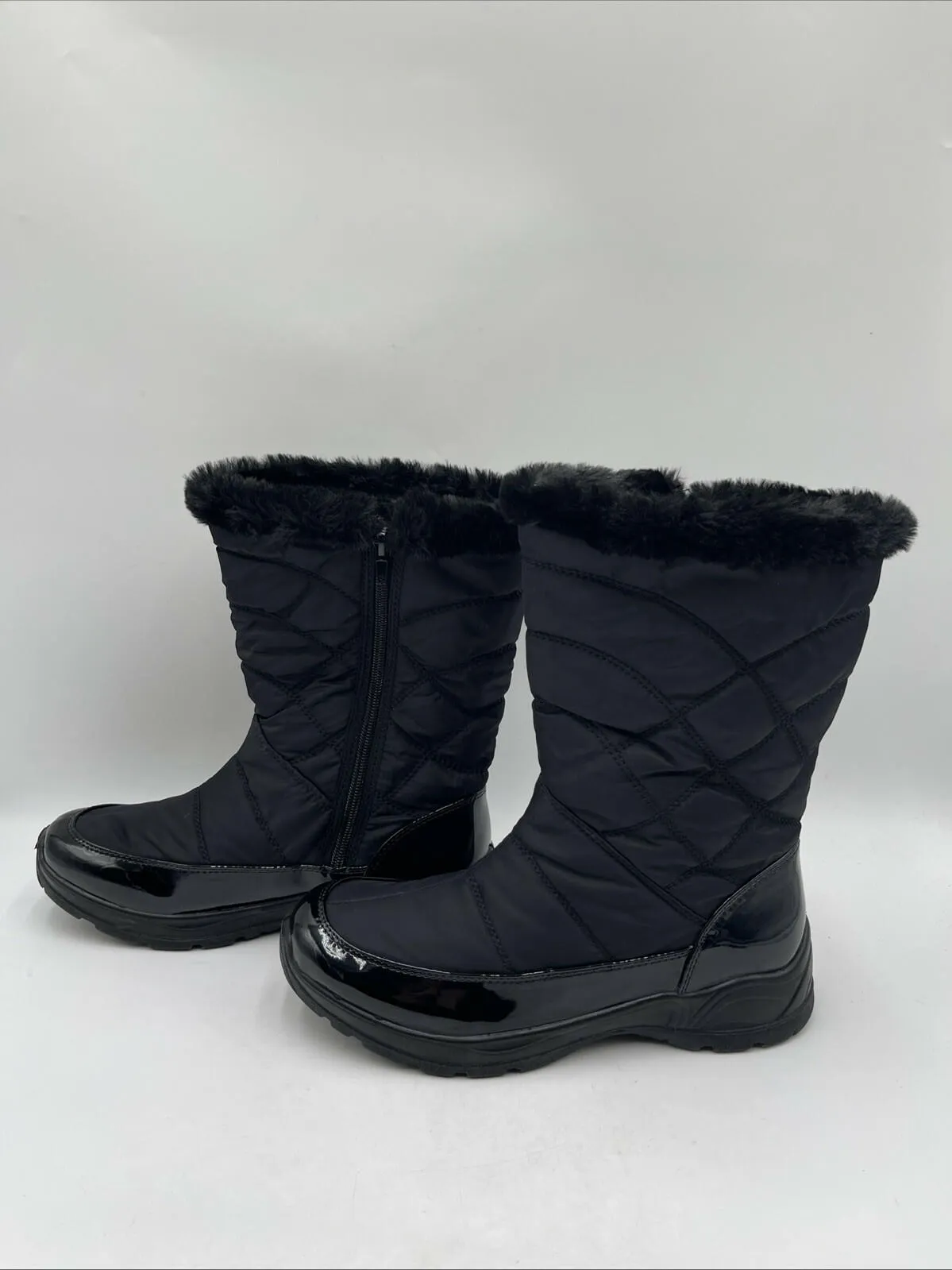 Easy Dry by Easy Street Waterproof Weather Boots Black Size 8.5M - Very Good