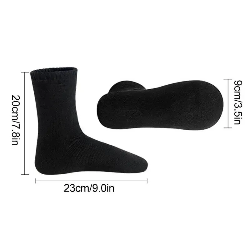 Electric Socks for Men USB Rechargeable Electric Heated Socks Warm Cotton Socks with Fast Heating and Long Warmth Winter Warmth