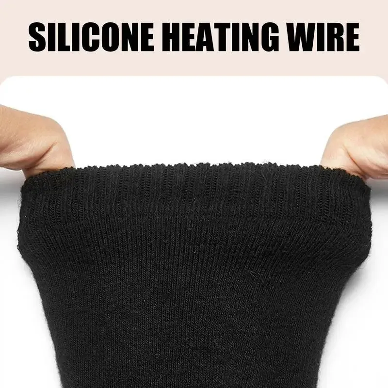 Electric Socks for Men USB Rechargeable Electric Heated Socks Warm Cotton Socks with Fast Heating and Long Warmth Winter Warmth