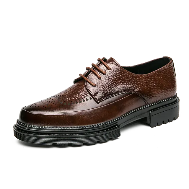 ElegantMan Handgemachte Herren Hochzeit Oxford Schnürschuhe