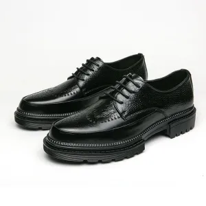 ElegantMan Handgemachte Herren Hochzeit Oxford Schnürschuhe