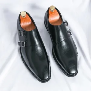 Elganzio Retro-Kleid Mönch Lederschuhe