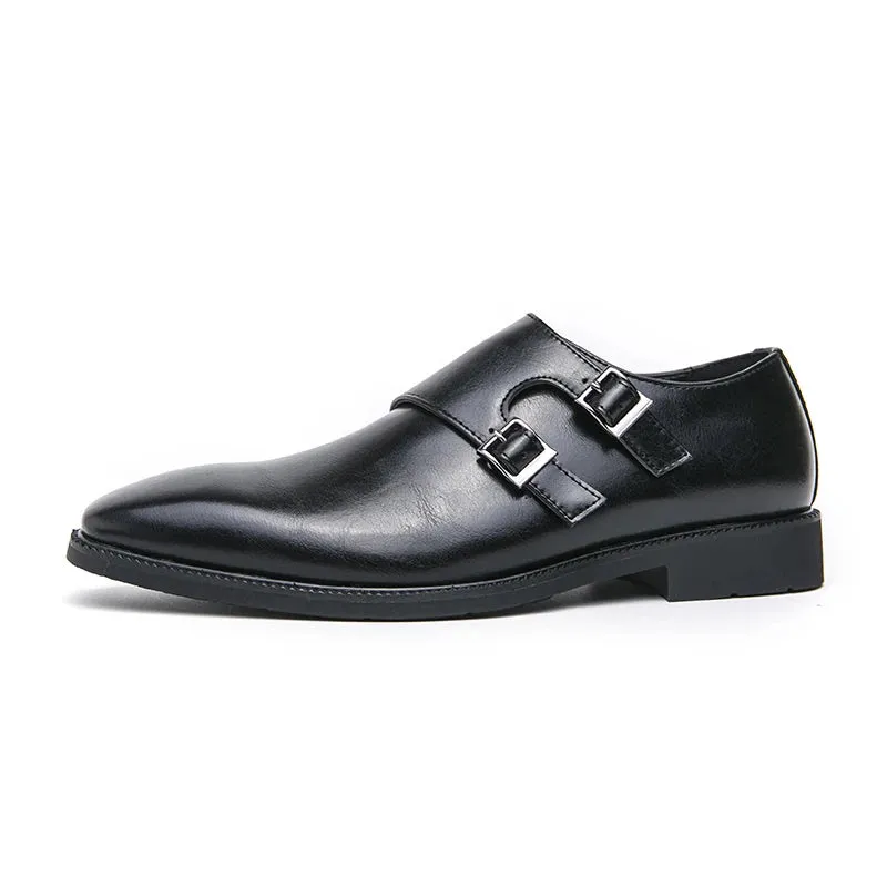 Elganzio Retro-Kleid Mönch Lederschuhe