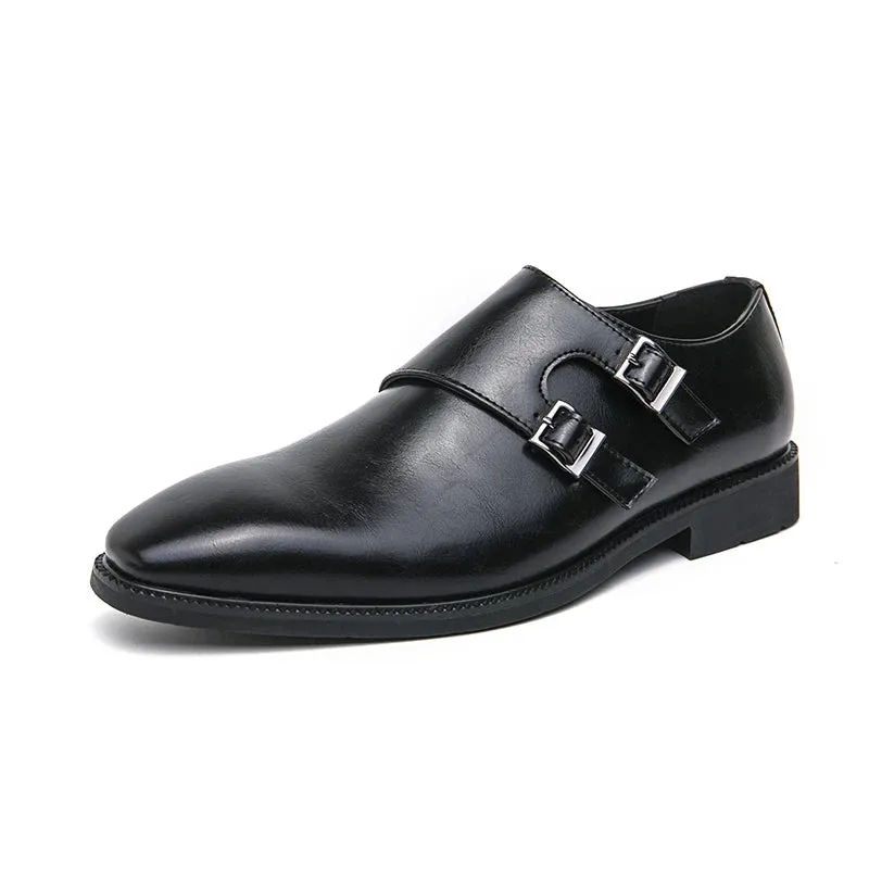 Elganzio Retro-Kleid Mönch Lederschuhe