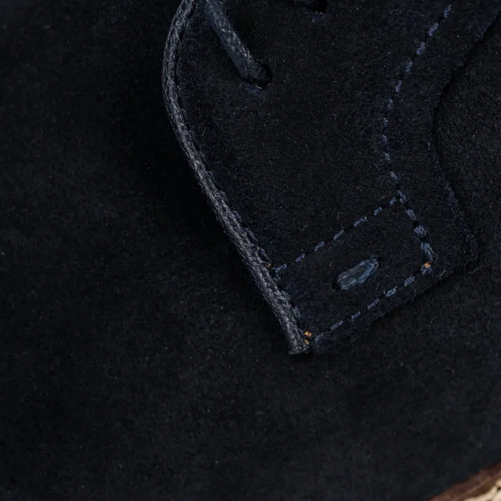 Elliot Suede Derby Shoes in Navy