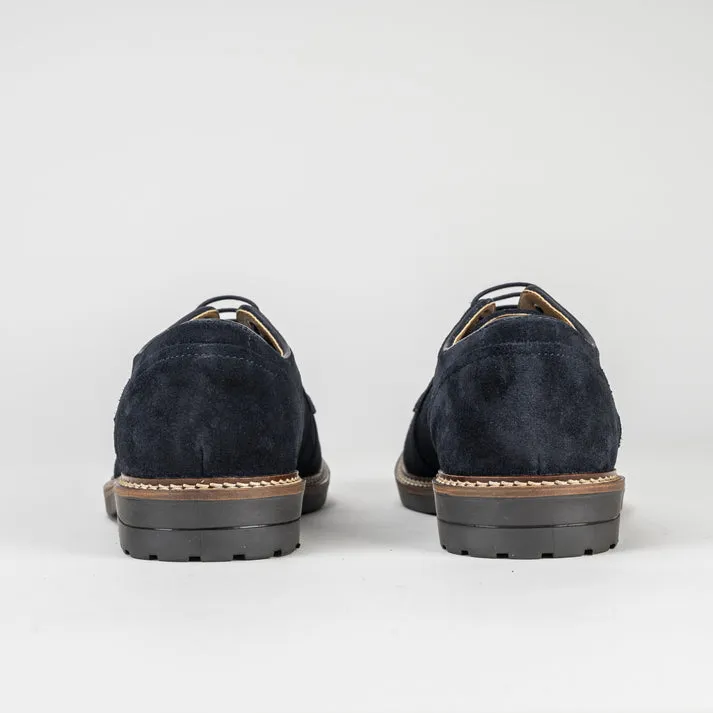 Elliot Suede Derby Shoes in Navy