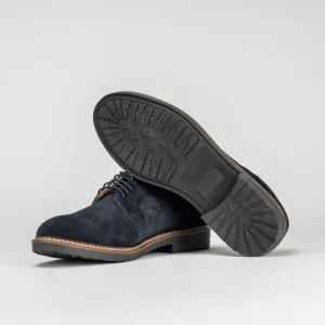 Elliot Suede Derby Shoes in Navy