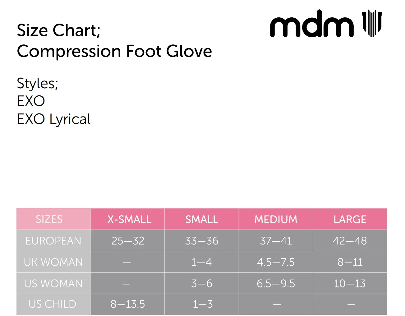 Exo Lyrical Compression Foot Glove