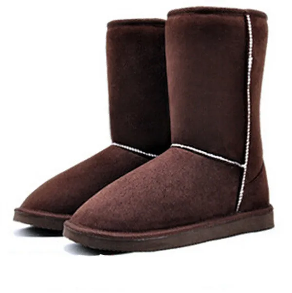 Fashion Women Winter Snow Boots Warm Mid-calf Boots Winter Soft Shoes Flat Shoes platform boots female sapato feminino RD871406