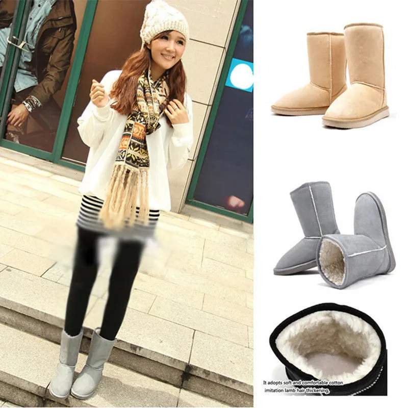 Fashion Women Winter Snow Boots Warm Mid-calf Boots Winter Soft Shoes Flat Shoes platform boots female sapato feminino RD871406
