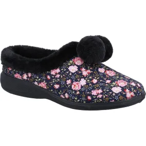 Fleet & Foster Buzzard Pom Poms Ladies Mule Slippers