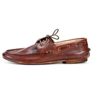 Handcrafted Full Grain Leather Boat Shoes for Men