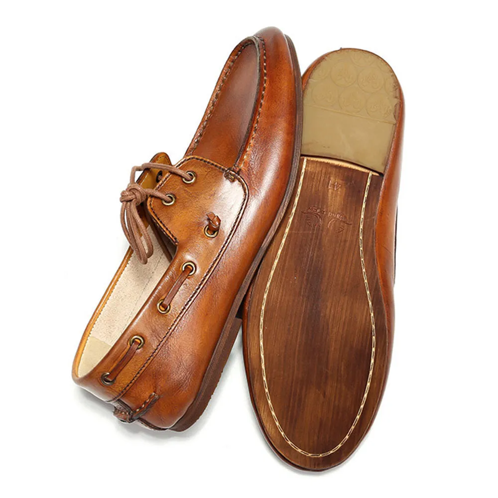 Handcrafted Full Grain Leather Boat Shoes for Men
